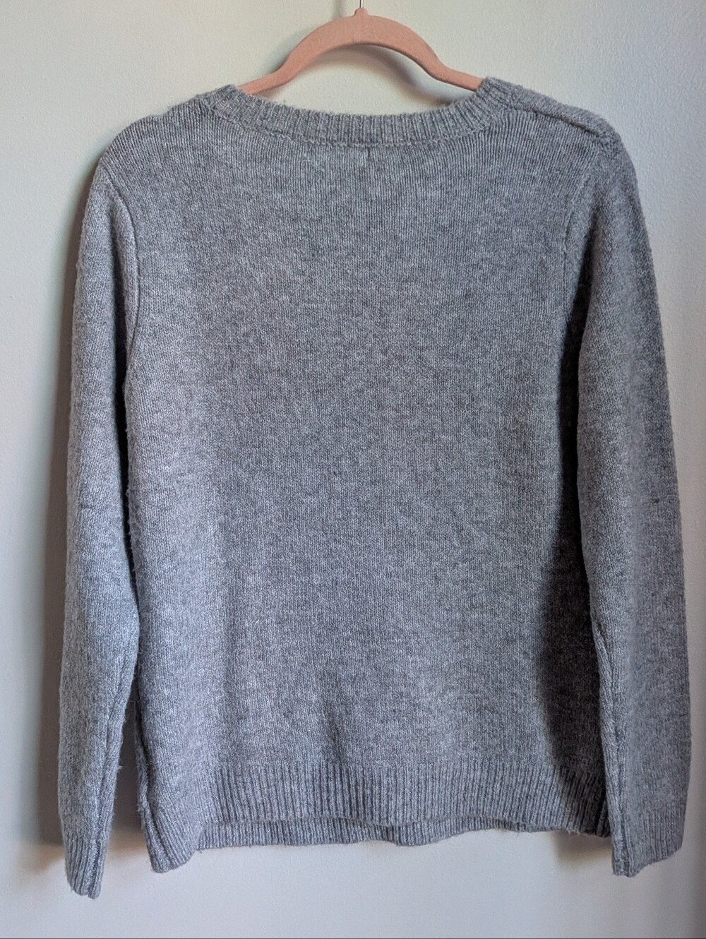 CUPCAKES & CASHMERE Gray Scottie Dog Soft Crewneck Knit Sweater Size Medium - Picture 12 of 12